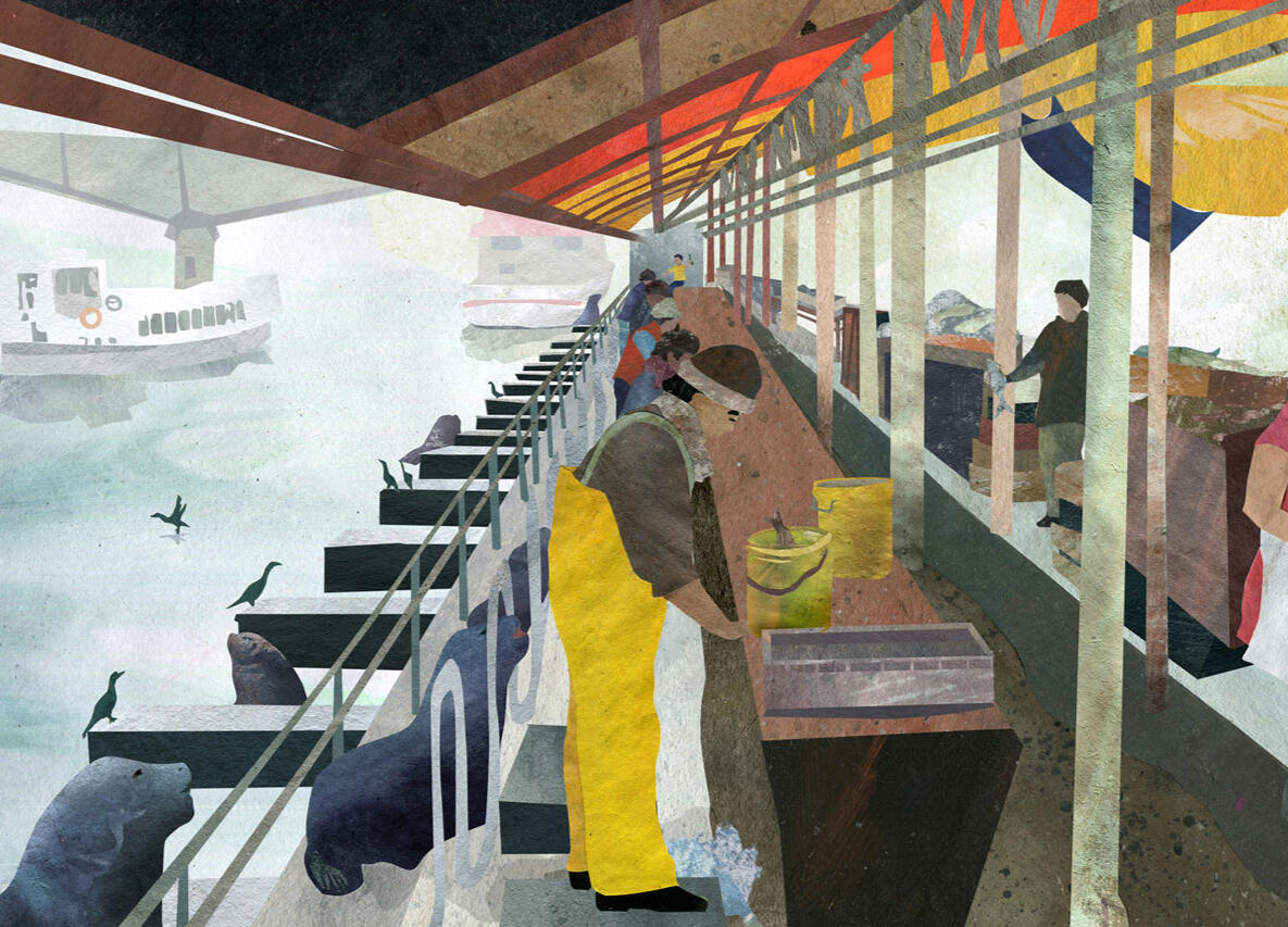 Valdivia Fish Market, Chile